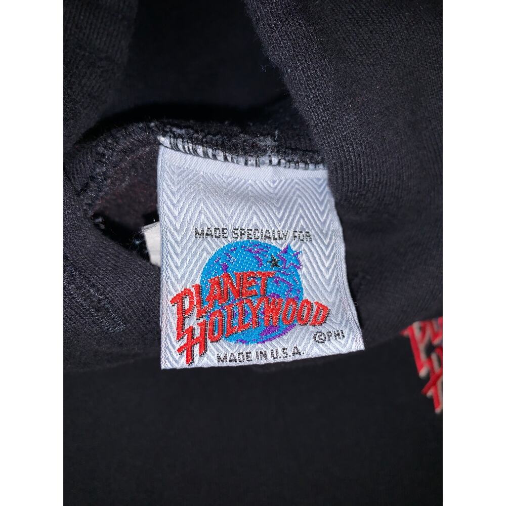Planet Hollywood Las Vegas Hoodie Mens XL Black Made in USA Heavyweight - Picture 7 of 9